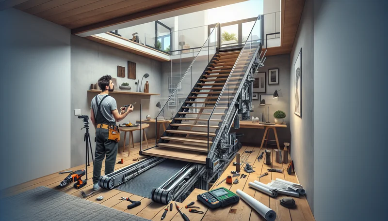 Comment installer un escalier escamotable facilement en 2026 ? - AI generated illustration