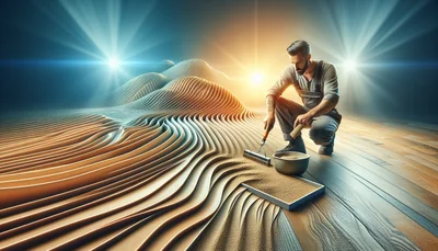 Ragréer un sol irrégulier : le guide complet 2026 pour un résultat parfait - AI generated illustration