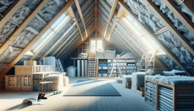 Isoler un comble perdu : guide complet et aides 2026 - AI generated illustration