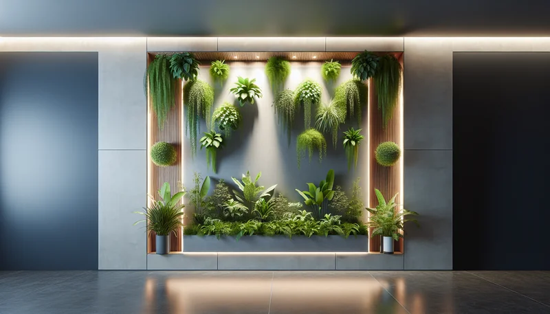 Créer un mur végétal intérieur : guide complet 2026 et astuces pratiques - AI generated illustration